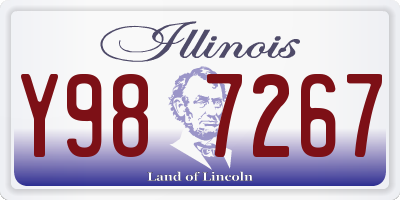 IL license plate Y987267