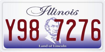 IL license plate Y987276