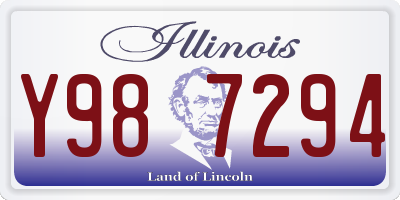 IL license plate Y987294