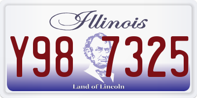IL license plate Y987325