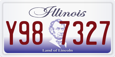 IL license plate Y987327