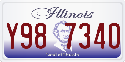 IL license plate Y987340