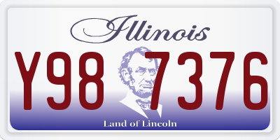 IL license plate Y987376