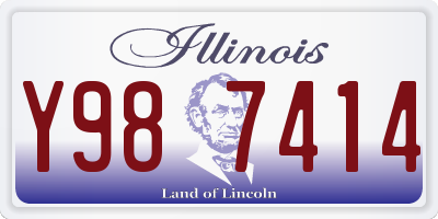 IL license plate Y987414