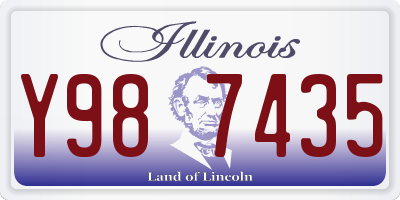 IL license plate Y987435