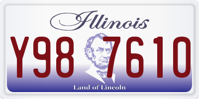 IL license plate Y987610