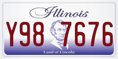 IL license plate Y987676