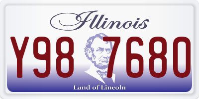 IL license plate Y987680