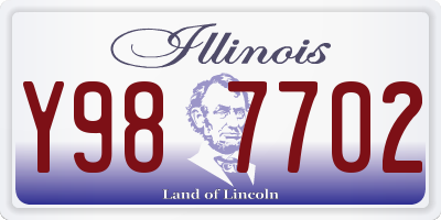 IL license plate Y987702