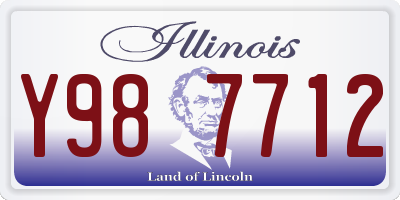 IL license plate Y987712