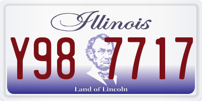 IL license plate Y987717