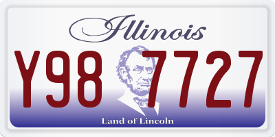 IL license plate Y987727
