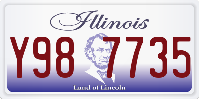 IL license plate Y987735