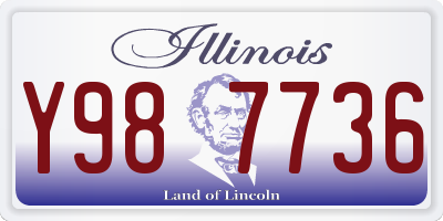 IL license plate Y987736