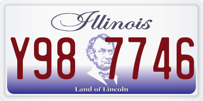 IL license plate Y987746