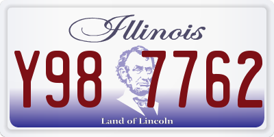 IL license plate Y987762