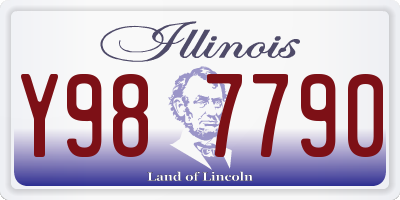 IL license plate Y987790