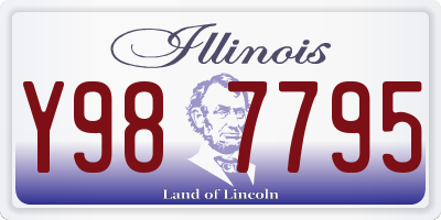 IL license plate Y987795
