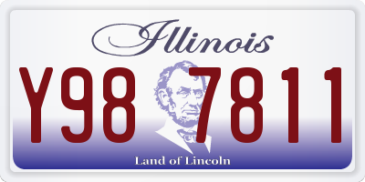 IL license plate Y987811