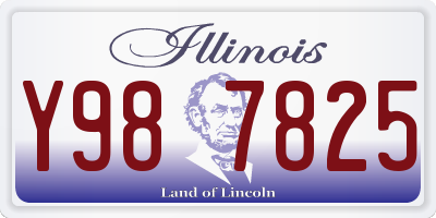 IL license plate Y987825