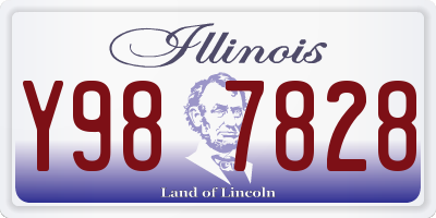 IL license plate Y987828