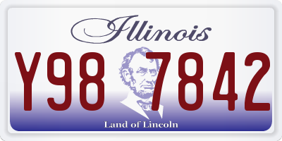 IL license plate Y987842