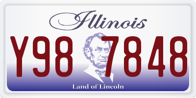 IL license plate Y987848