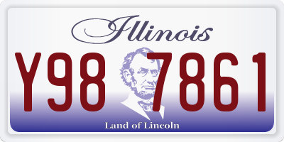 IL license plate Y987861