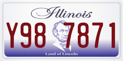 IL license plate Y987871