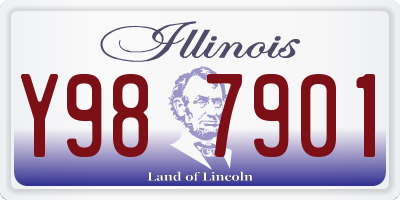 IL license plate Y987901