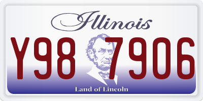 IL license plate Y987906
