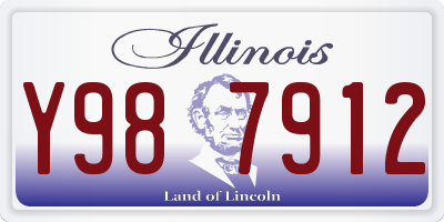 IL license plate Y987912