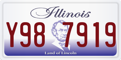 IL license plate Y987919