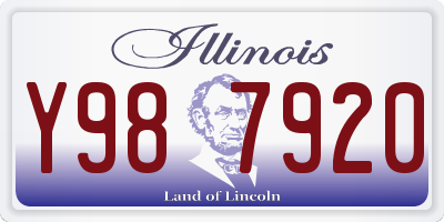 IL license plate Y987920