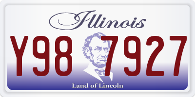 IL license plate Y987927
