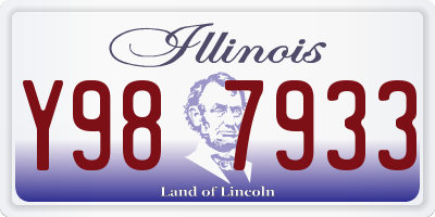 IL license plate Y987933
