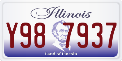 IL license plate Y987937