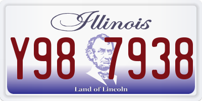 IL license plate Y987938
