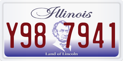 IL license plate Y987941