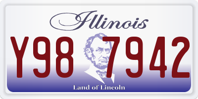 IL license plate Y987942