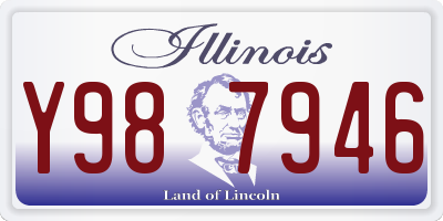 IL license plate Y987946