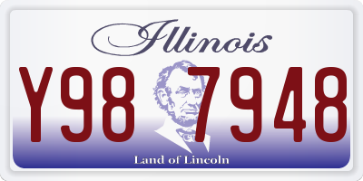 IL license plate Y987948