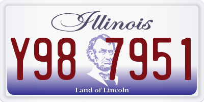 IL license plate Y987951