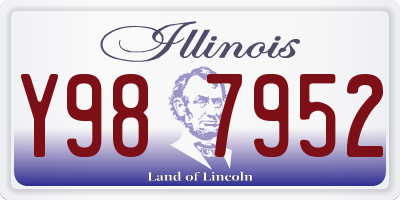 IL license plate Y987952
