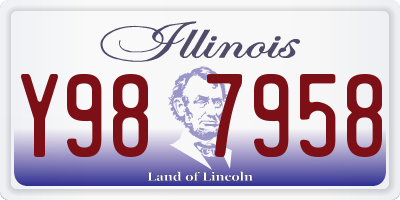 IL license plate Y987958