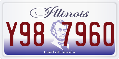 IL license plate Y987960
