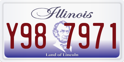 IL license plate Y987971