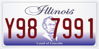 IL license plate Y987991