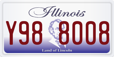 IL license plate Y988008