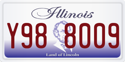 IL license plate Y988009